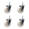Service Caster 4 Inch Nylon Wheel Swivel 34 Inch Threaded Stem Caster Set Service Caster SCC-TS20S414-NYS-34212-4 - alternate 1